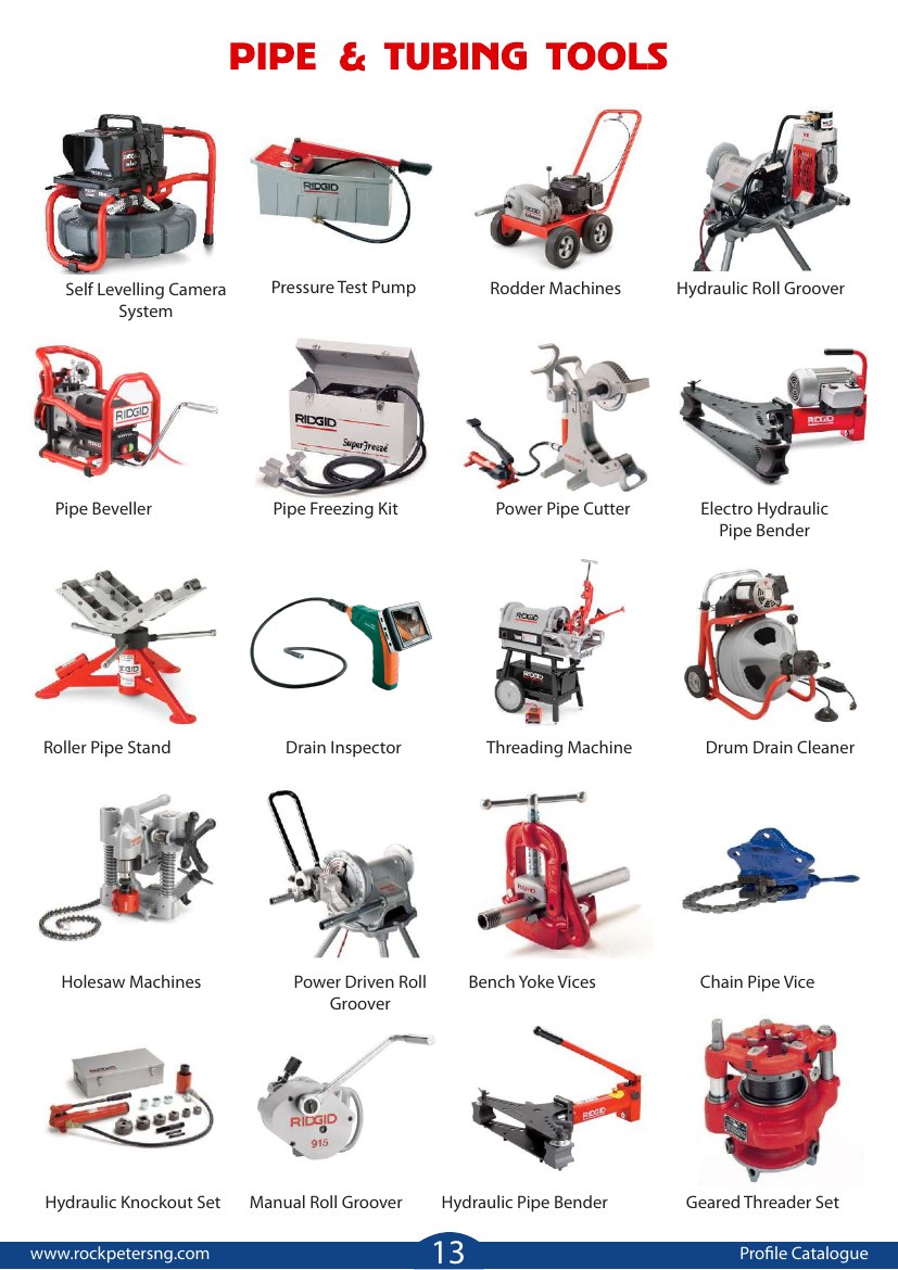 Pipe & Tubing Tools